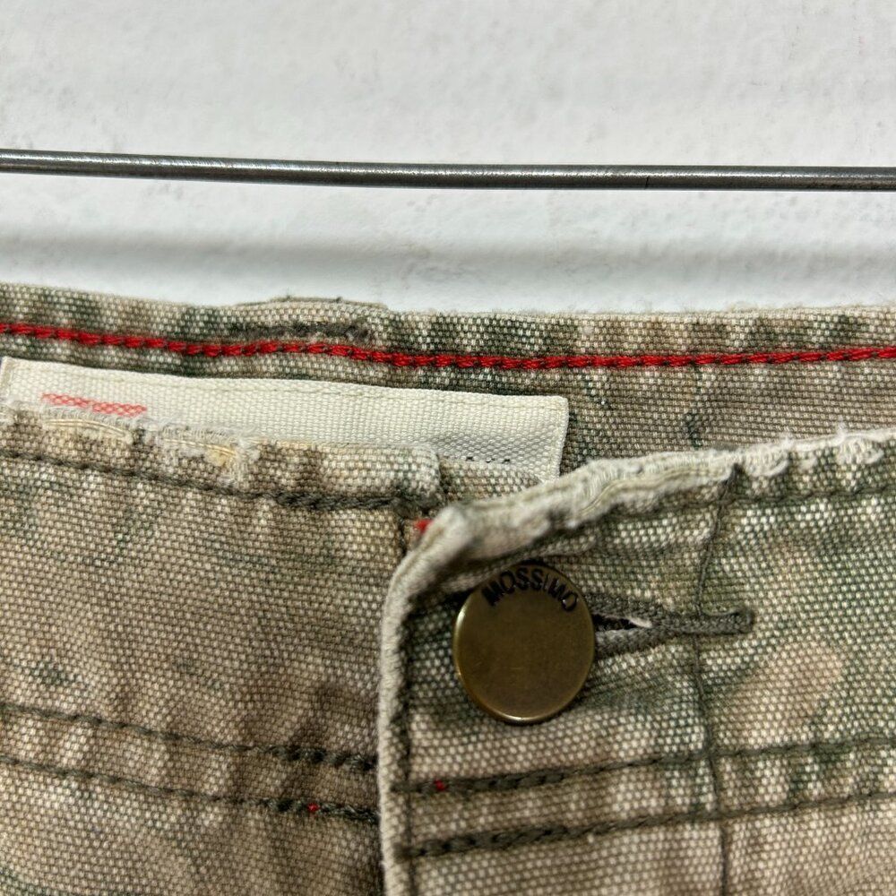 Mossimo Cargo Supply mens shorts 38 brown green camoflauge vtg distressed casual - Picture 9 of 14